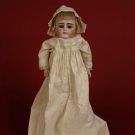 GERMAN BISQUE HEAD 12" BABY DOLL, 19th C