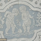 PAIR ITALIAN LACE BEDCOVERS, c. 1910