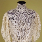 CREAM MIXED LACE BLOUSE, c. 1905