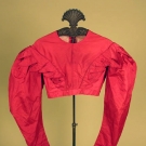FUCHSIA SILK BODICE OR SPENCER, 1820s