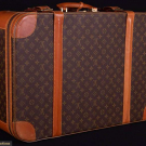 LOUIS VUITTON LEATHER SUITCASE, FRANCE, PRE 1980