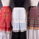 FIVE REGIONAL APRONS, SLOVAKIA, MID 20TH C