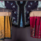 TWO MANDARIN SKIRTS &amp; ONE INFORMAL ROBE, CHINA, LATE 19TH-MID 20TH C
