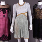 THREE PARTY DRESSES, AMERICA, 1980s