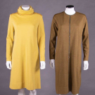 TWO BONNIE CASHIN WOOL JERSEY DAY DRESSES, AMERICA, 1960s