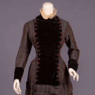 WOOL CHALLIS DAY DRESS, c. 1878