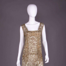 HOUSE OF ADAIR LAMÉ EMBROIDERED PARTY DRESS, PARIS, MID 1920s