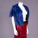 ODICINI COUTURE SNAKESKIN SKIRT &amp; FUR JACKET, ITALY &amp; AMERICA, 1984 &amp; 65-70