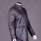 AUTOGRAPHED GIANNI VERSACE PURPLE DYED LEATHER JACKET &amp; GLOVES, ITALY, 1997