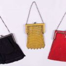 THREE WHITING &amp; DAVIS MESH BAGS, AMERICA, 1930s