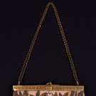 LAME EMBROIDERED VELVET PURSE, MID 20TH C