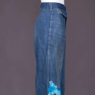 HANDPAINTED HIGH WAISTED JEANS, 1970s