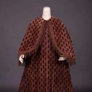 PRINTED SILK VELVET MANTLE, FRENCH, 1860s