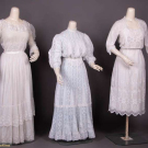 THREE TEA DRESSES, EARLY 20TH C