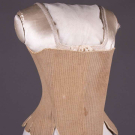 TAN LINEN STAYS, 1750s