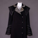 WOOL BROADCLOTH TRAVELING COAT, NEW YORK, c. 1918