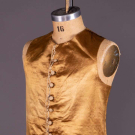 EMBROIDERED SATIN WAISTCOAT, ANDOVER MASSACHUSETTS, 1760-1770s