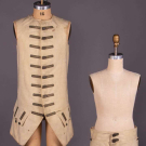 WHITE BROADCLOTH WAISTCOAT &amp; BREECHES, AMERICA, 1750-1760s