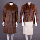 SQUIRREL FUR COAT &amp; DOLMAN CAPE, AMERICA, 1962 &amp; 1947