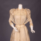 SILK FAILLE AFTERNOON GOWN, NEW YORK CITY, EARLY 1890s