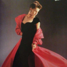 COUTURE CHANEL SILK VELVET EVENING GOWN, PARIS, AW 1987
