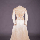 CREAM SILK SATIN WEDDING GOWN, 1900-1910