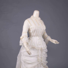 DOLLY VARDEN LINGERIE GOWN, c. 1880
