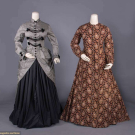 ONE EXTENDED BODICE &amp; ONE WRAPPER, c. 1875 &amp; 1860s
