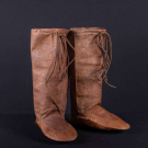 INUIT LEATHER BOOTS, LABRADOR, LATE 19TH-EARLY 20TH C