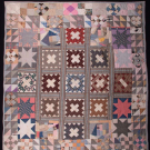 QUILT RE-CONSTRUCTED FROM 1848 FRIENDSHIP QUILT SQUARES, EARLY 21ST C