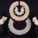 FIVE SILK MALTESE LACE COLLARS, LATE 19TH- EARLY 20TH C