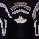 SEVEN FINE LACE COLLARS, 1860-1910