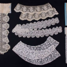 SIX PIECES OF LACE TRIM, 19TH C