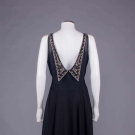 RHINESTONE &amp; CRYSTAL BEADED EVENING DRESS, EARLY 1930s