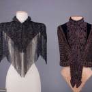 TWO EXCEPTIONAL BEADED CAPLETS, 1880s