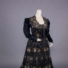 CUT VELVET EVENING GOWN,  c. 1907