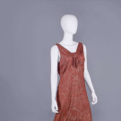 LAME EVENING GOWN &amp; MATCHING CAPELET, c. 1932
