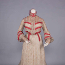 PRINTED BAREGE DAY DRESS, c. 1903