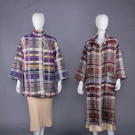 TWO MISSONI PLAID WOOL COATS, ITALY, 1978-1983