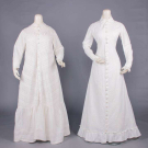 SUMMER HOUSEDRESS &amp; NIGHTGOWN, LATE 1870s-EARLY 1880s