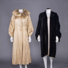 TWO SILK EVENING COATS, 1930s