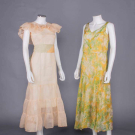 TWO SUMMER PARTY DRESSES, 1930s