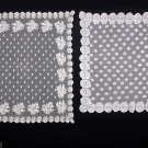 LACE RUN BONNET VEILS, 1850s