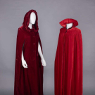 TWO SILK VELVET EVENING CLOAKS, 1930s