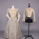 DINNER/EVENING GOWN WITH ALTERNATE BODICE, LATE 1890s