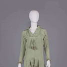 SAGE GREEN SILK DAY DRESS, 1920s