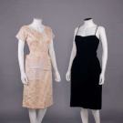 TWO COCKTAIL DRESSES, AMERICA, 1950s