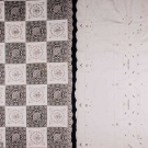 TWO EMBROIDERED TABLE COVERS, EARLY 20TH C