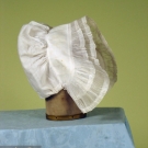 LADY&#039;S WHITE LINEN CAP, 1820-1835