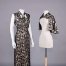 BIAS CUT SILK LAME' EVENING GOWN, c. 1934